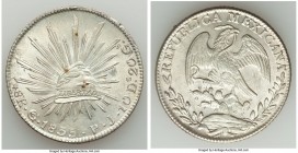 Republic 8 Reales 1835 Go-PJ AU (Rim Bumps), Guanajuato mint, KM377.8. 38mm. 27.16gm. Struck from mildly clashed dies. 

HID09801242017

© 2020 Herita...