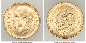 Estados Unidos gold 2-1/2 Pesos 1945 UNC, Mexico City mint, KM463. 16mm. 2.06gm. AGW 0.0603 oz. 

HID09801242017

© 2020 Heritage Auctions | All Right...