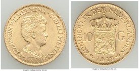 Wilhelmina gold 10 Gulden 1912 UNC, KM149. 23mm. 6.70gm. AGW 0.1947 oz. 

HID09801242017

© 2020 Heritage Auctions | All Rights Reserved