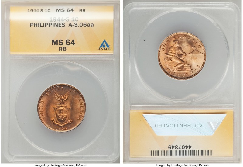 USA Administration 4-Piece Lot of Certified Assorted Centavo Issues ANACS, 1) Ce...