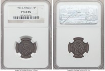 George V 8-Piece Certified copper & silver Proof Set 1923 NGC, 1) 1/4 Penny - PR62 Brown, KM12.1 2) 1/2 Penny - PR63 Brown, KM13.1 3) Penny - PR63 Bro...