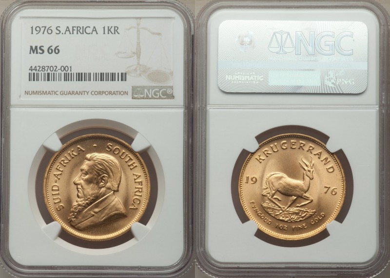 Republic gold Krugerrand 1976 MS66 NGC, KM73. AGW 1.0003 oz. 

HID09801242017

©...