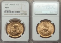 Republic gold Krugerrand 1976 MS66 NGC, KM73. AGW 1.0003 oz. 

HID09801242017

© 2020 Heritage Auctions | All Rights Reserved