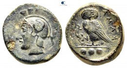 Sicily. Kamarina circa 420-410 BC. Bronze Æ