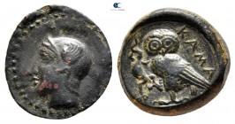 Sicily. Kamarina circa 420-405 BC. Tetras or Trionkion Æ (?)