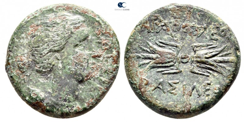 Sicily. Syracuse. Agathokles 317-289 BC. 
Bronze Æ

23mm., 8,14g.



near...