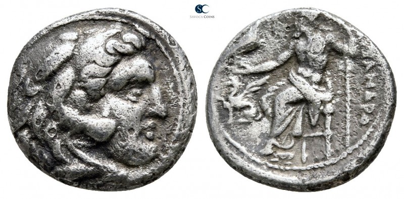 Kings of Macedon. Teos. Alexander III "the Great" 336-323 BC. 
Drachm AR

16m...