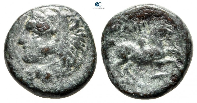 Kings of Macedon. Uncertain mint. Philip II of Macedon 359-336 BC. 
Half Unit Æ...