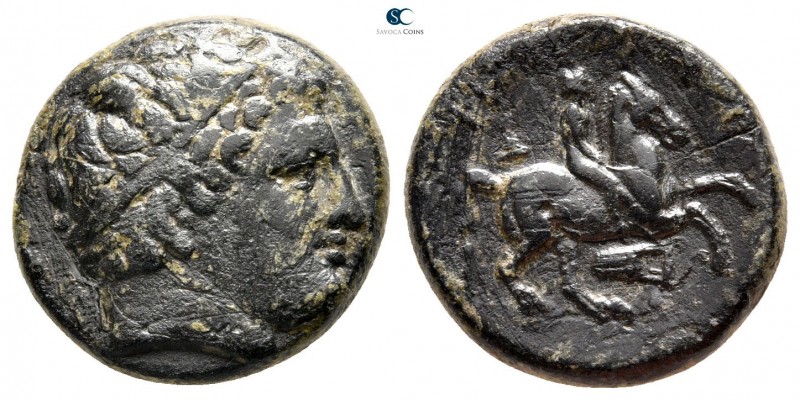 Kings of Macedon. Uncertain mint. Philip II of Macedon 359-336 BC. 
Bronze Æ
...