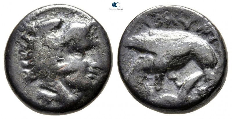 Kings of Macedon. Uncertain mint in Macedon. Amyntas III 393-369 BC. 
Bronze Æ...