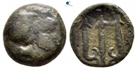 Macedon. Potidaea 400-356 BC. Bronze Æ