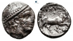 Thrace. Ainos 440-412 BC. Diobol AR