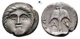 Thrace. Apollonia Pontica 475-400 BC. Diobol AR