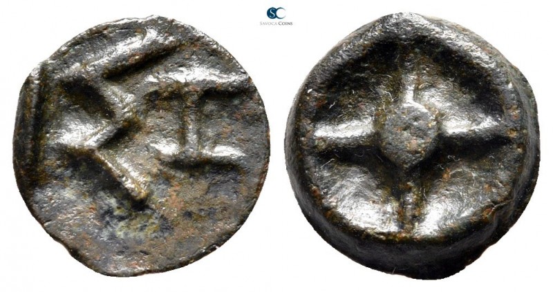 Moesia. Istrus circa 420 BC. 
Cast coinage Æ

12mm., 1,39g.



very fine