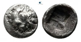 Thraco Macedonian Region. Uncertain mint (?) circa 500-400 BC. Hemiobol AR