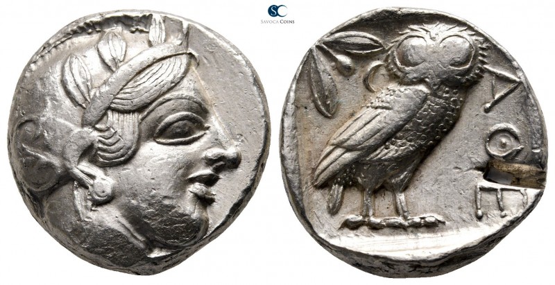 Attica. Athens circa 454-404 BC. 
Tetradrachm AR

23mm., 17,04g.



very ...