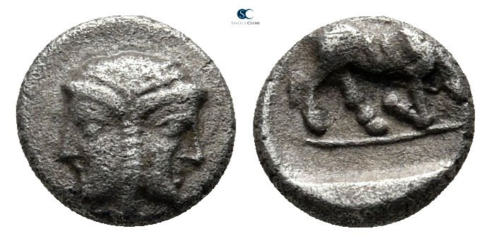 Asia Minor. Uncertain mint 400-350 BC. 
Hemiobol AR

6mm., 0,43g.



very...