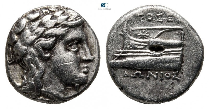 Bithynia. Kios circa 350-300 BC. ΠΟΣΕΙΔΩΝΙΟΣ (Poseidonios), magistrate
Hemidrac...