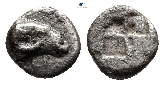 Troas. Kebren 460-420 BC. 
Hemiobol AR

7mm., 0,34g.



very fine