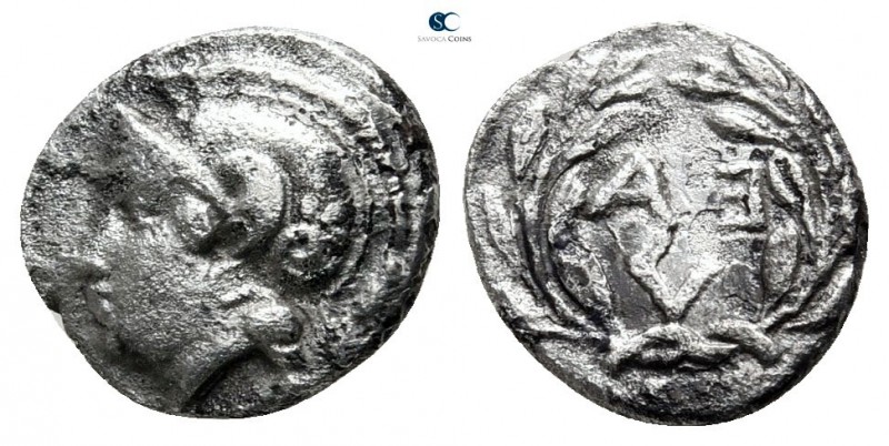 Aeolis. Elaia circa 400-200 BC. 
Trihemiobol AR

10mm., 0,93g.



very fi...