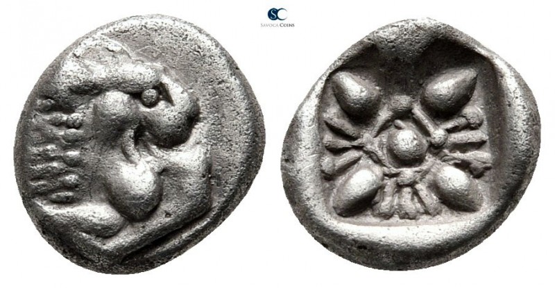 Ionia. Miletos circa 520-480 BC. 
Diobol AR

9mm., 1,06g.



very fine