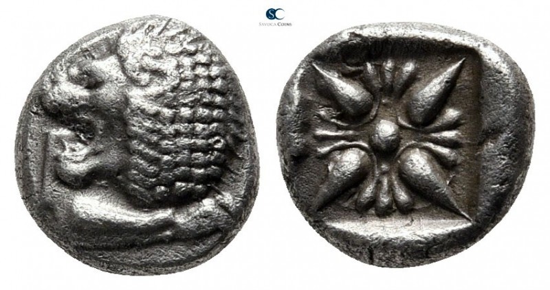 Ionia. Miletos circa 520-480 BC. 
Diobol AR

9mm., 1,12g.



very fine