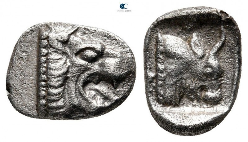 Caria. Chersonesos 500-480 BC. 
Obol AR

10mm., 0,89g.



very fine