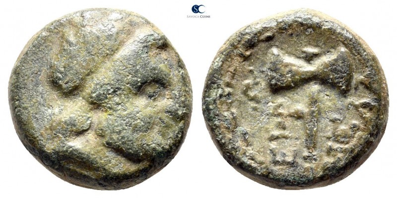 Caria. Euromos circa 200-0 BC. 
Bronze Æ

14mm., 4g.



very fine