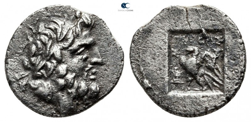 Caria. Stratonikeia circa 166 BC. 
Hemidrachm AR

13mm., 1,23g.



very f...