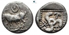 Dynasts of Lycia. Uncertain mint. Kuprilli 470-435 BC. Trihemiobol AR