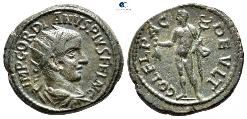 Thrace. Deultum. Gordian III. AD 238-244. 
Bronze Æ

24mm., 7,79g.



ver...