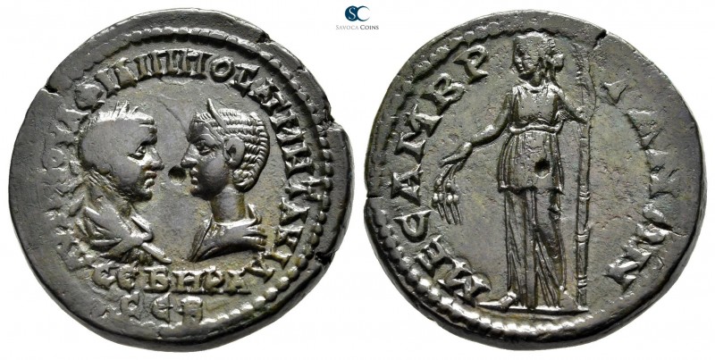 Thrace. Mesembria. Philip I and Otacilia Severa AD 244-249. 
Bronze Æ

26mm.,...