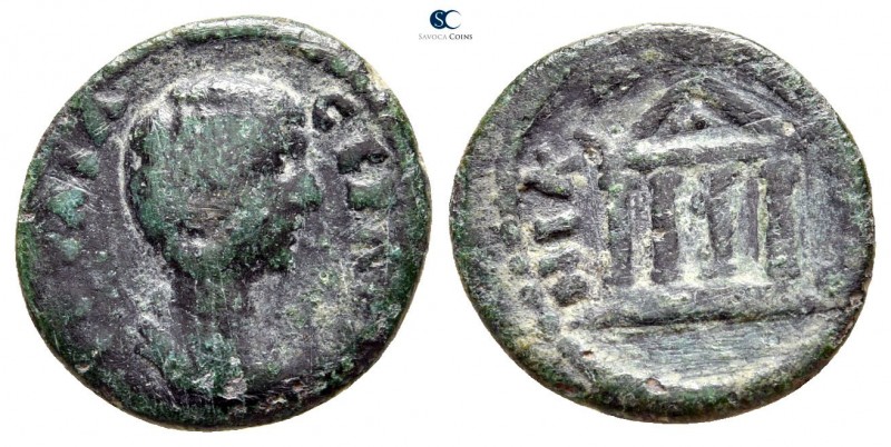 Bithynia. Nikaia . Geta AD 198-211. 
Bronze Æ

17mm., 2,43g.



very fine...