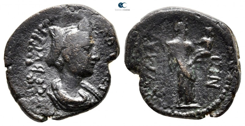 Aiolis. Kyme. Sabina Augusta AD 128-137. 
Bronze Æ

20mm., 5,56g.



very...