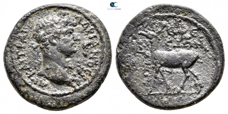 Ionia. Ephesos. Hadrian AD 117-138. 
Bronze Æ

21mm., 4,94g.



very fine...