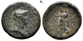 Ionia. Smyrna. Nero and Poppaea AD 54-68. Bronze Æ