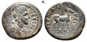 Lydia. Hierokaisareia  . Pseudo-autonomous issue AD 54-68. Bronze Æ