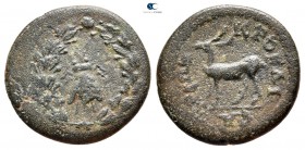 Lydia. Hierokaisareia  . Pseudo-autonomous issue AD 138-161. Bronze Æ