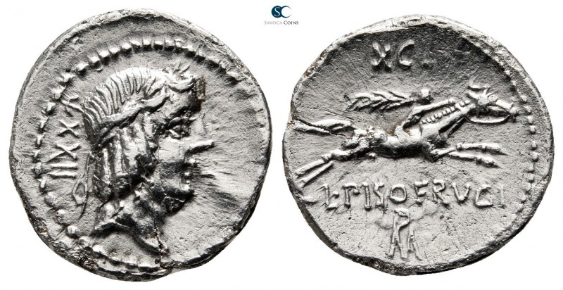 L. Calpurnius Piso Frugi 90 BC. Rome
Denarius AR

19mm., 3,77g.



very f...