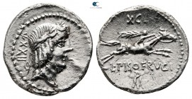 L. Calpurnius Piso Frugi 90 BC. Rome. Denarius AR