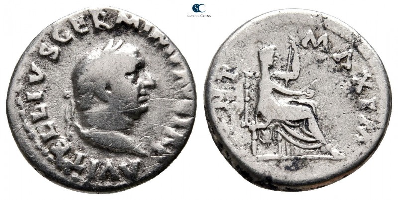 Vitellius AD 41-69. Rome
Denarius AR

19mm., 3,12g.



nearly very fine
