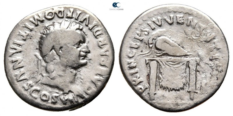 Domitian as Caesar AD 69-81. Rome
Denarius AR

18mm., 3,03g.



nearly ve...