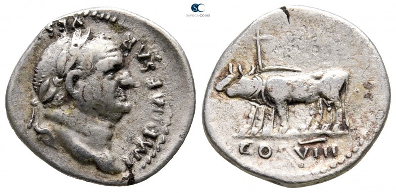 Vespasian AD 69-79. Rome
Denarius AR

20mm., 3,13g.



very fine