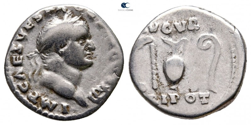 Vespasian AD 69-79. Rome
Denarius AR

17mm., 3,27g.



nearly very fine