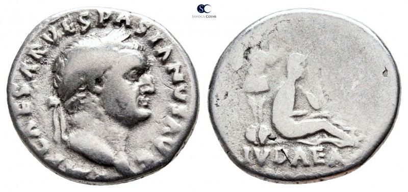 Vespasian AD 69-79. Rome
Denarius AR

18mm., 3,26g.



nearly very fine