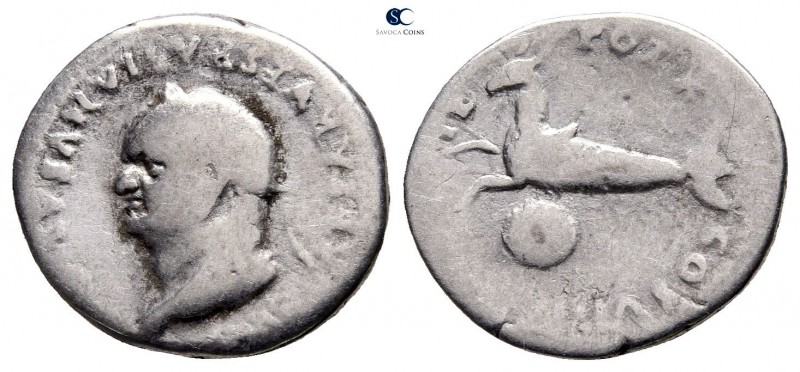 Vespasian AD 69-79. Rome
Denarius AR

19mm., 3,03g.



nearly very fine