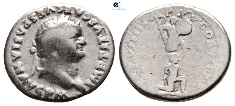 Titus AD 79-81. Rome
Denarius AR

19mm., 3g.



nearly very fine