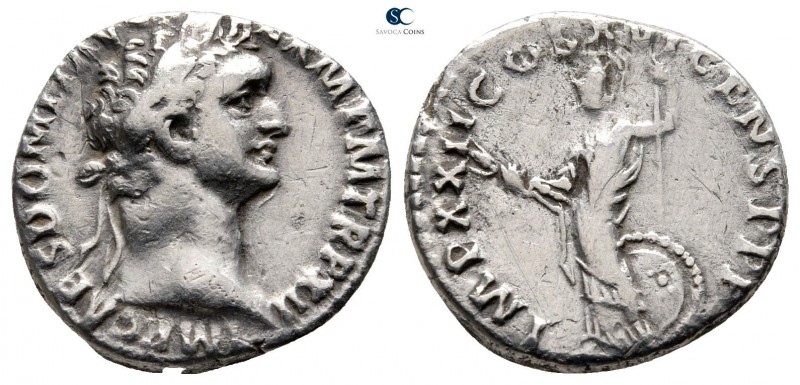 Domitian AD 81-96. Rome
Denarius AR

18mm., 3,20g.



very fine