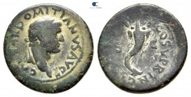 Domitian AD 81-96. Uncertain mint possibly Ephesus. Semis Æ