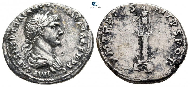 Trajan AD 98-117. Rome
Denarius AR

20mm., 3,05g.



very fine